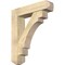 Ekena Millwork Merced Craftsman Rough Sawn Bracket w/ Offset Brace, Douglas Fir, 8"W x 34"D x 40"H BKT0806X34X40MRC04RDF - alternate 1
